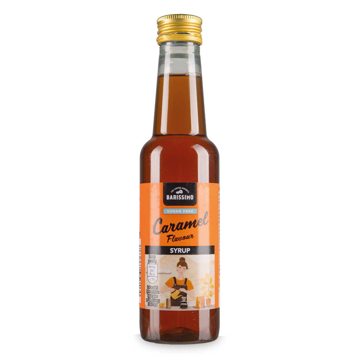 Caramel coffee syrup for home drinks - British product