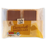 Caramel shortcake biscuit with caramel and milk chocolate, imported from the UK