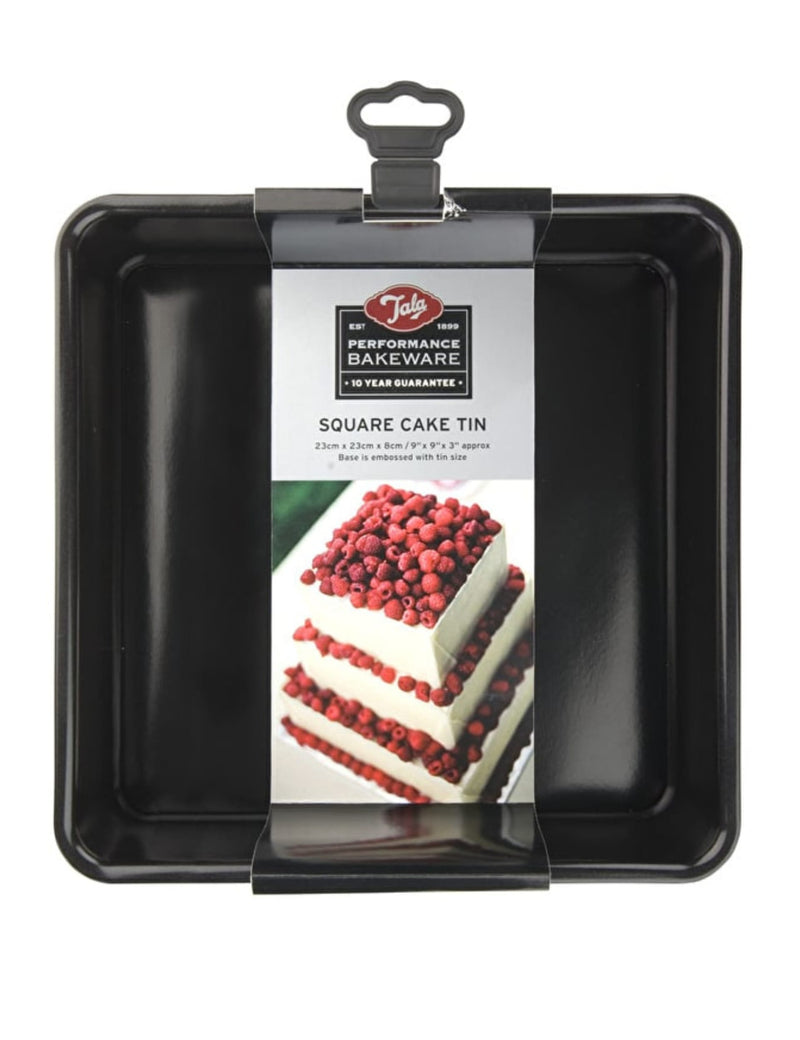 Tala square cake tin 23cm, imported from the UK