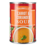 Canned Carrot and Coriander soup, imported from the UK