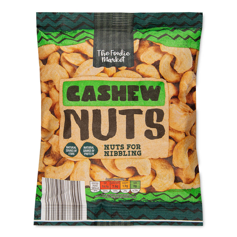 Cashew nuts for snacking (British brand)