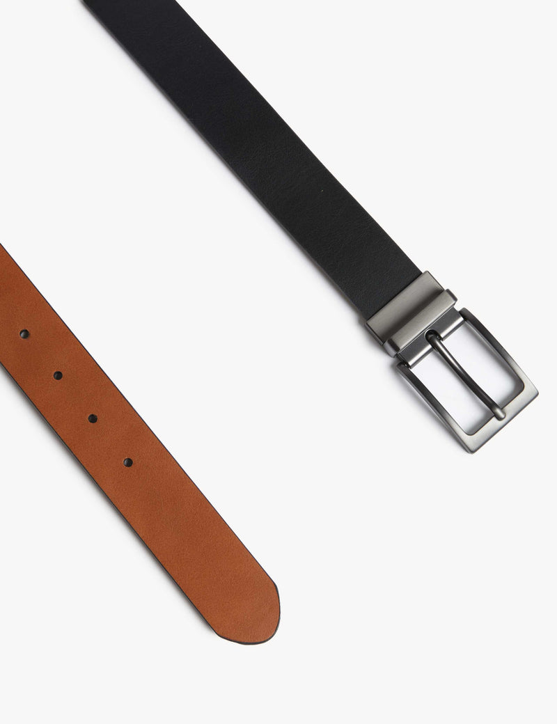 M&S casual reversible belt with metal buckle, imported from the UK