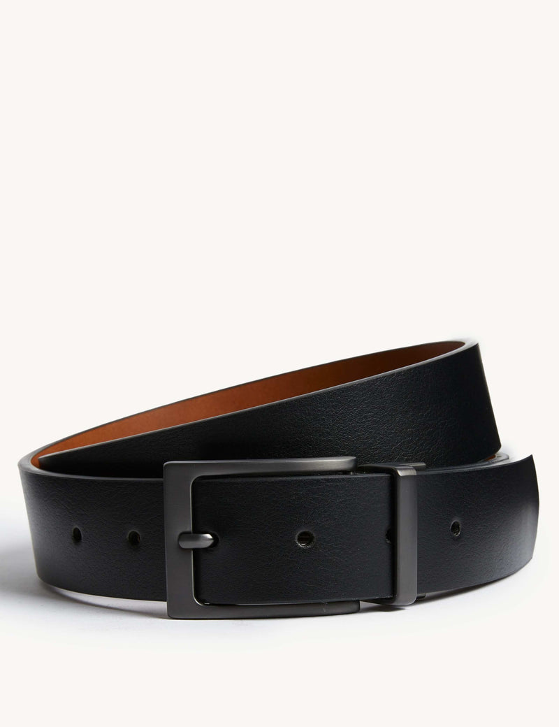 M&S casual reversible belt with metal buckle, imported from the UK