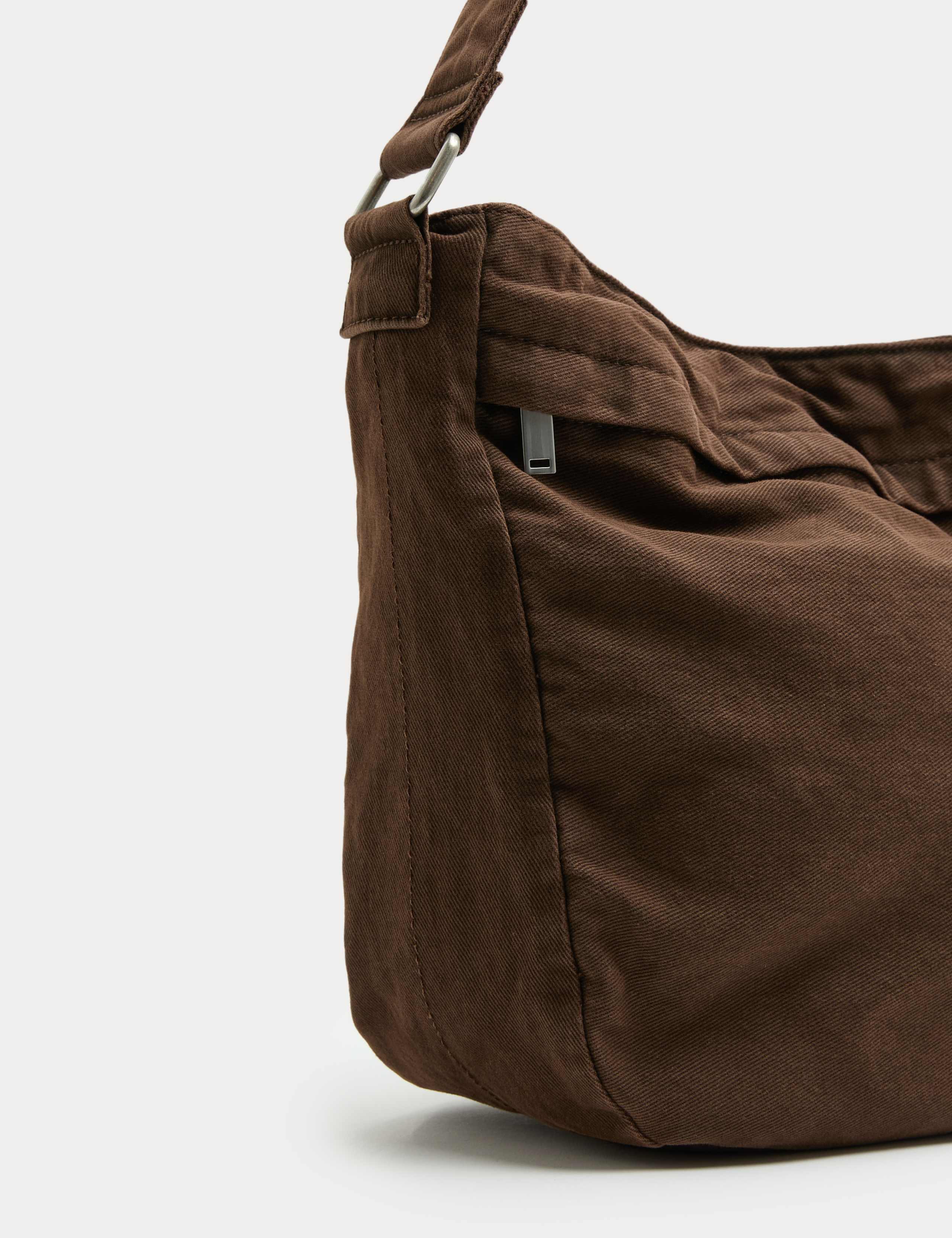 M&S casual twill messenger bag - British product