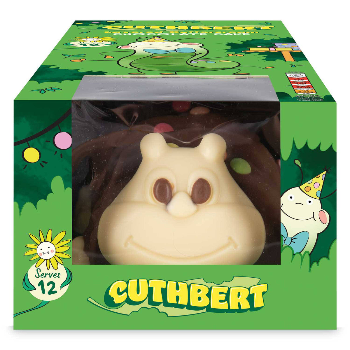 Caterpillar cake with milk chocolate, imported from the UK