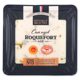 Roquefort French blue cheese cave-aged AOP, imported from the UK