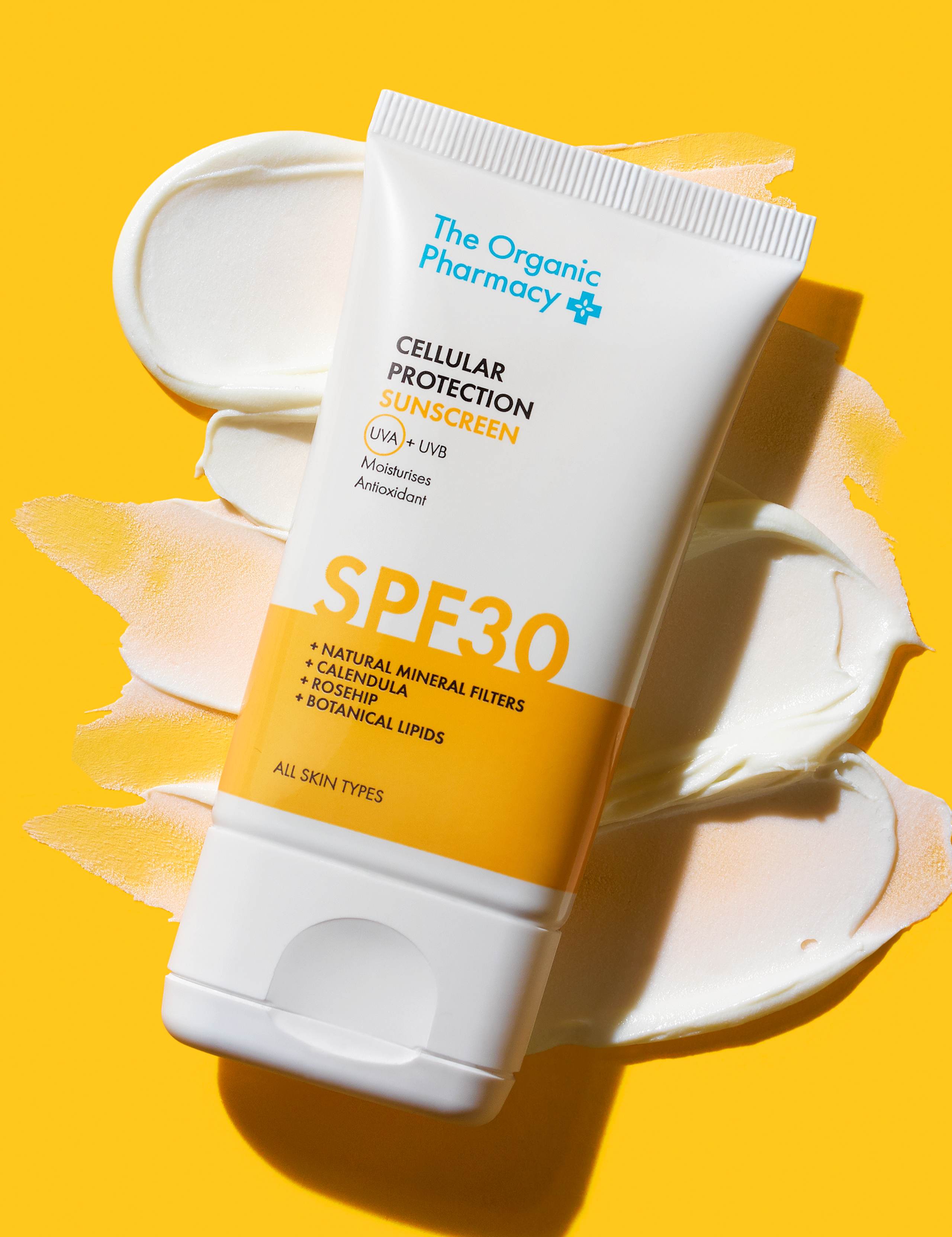 The Organic Pharmacy Cellular Protection Sunscreen SPF30 40ml, imported from the UK