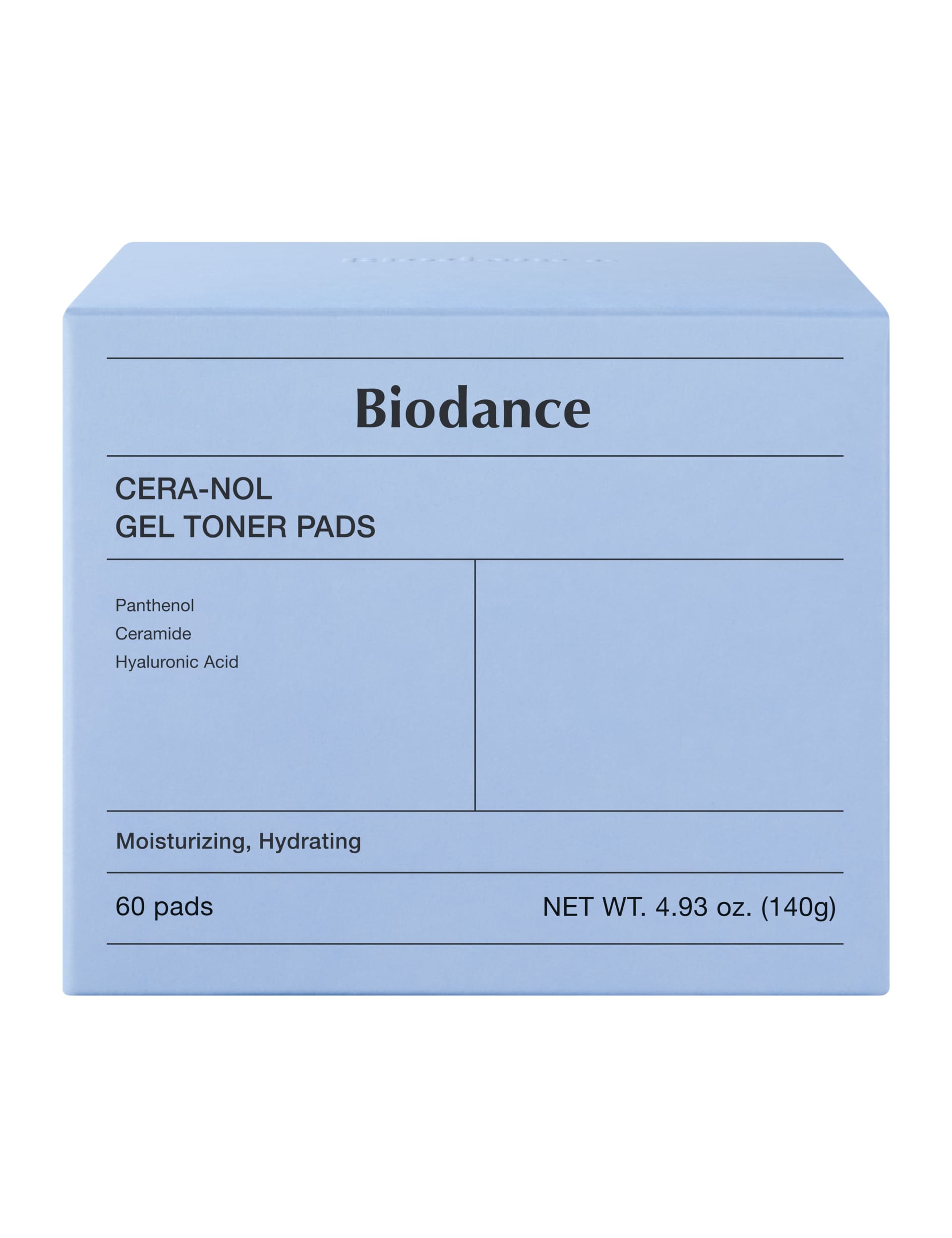 Cera-Nol gel toner pads 60 count, imported from the UK