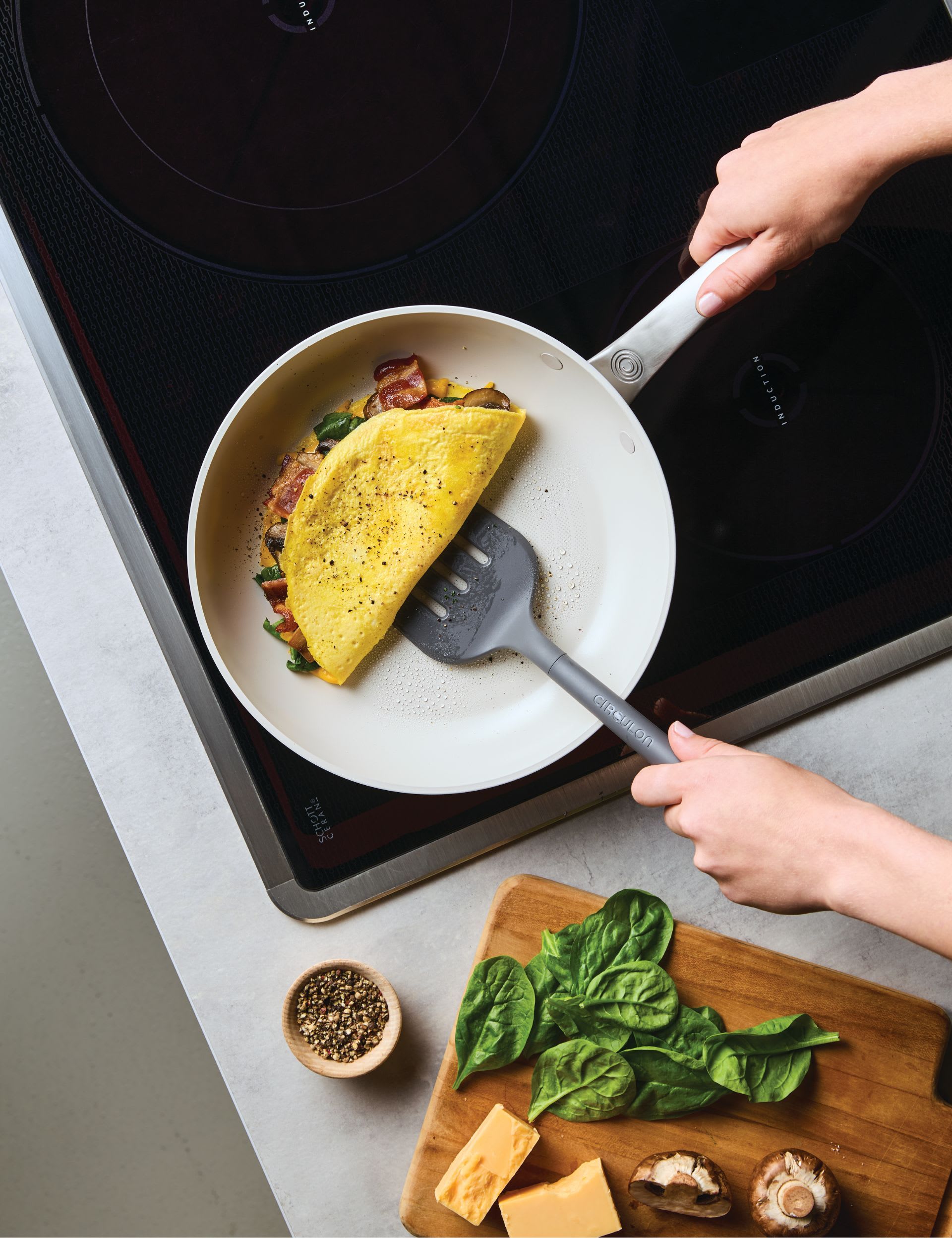 Circulon ceramic frying pan 25cm, imported from the UK
