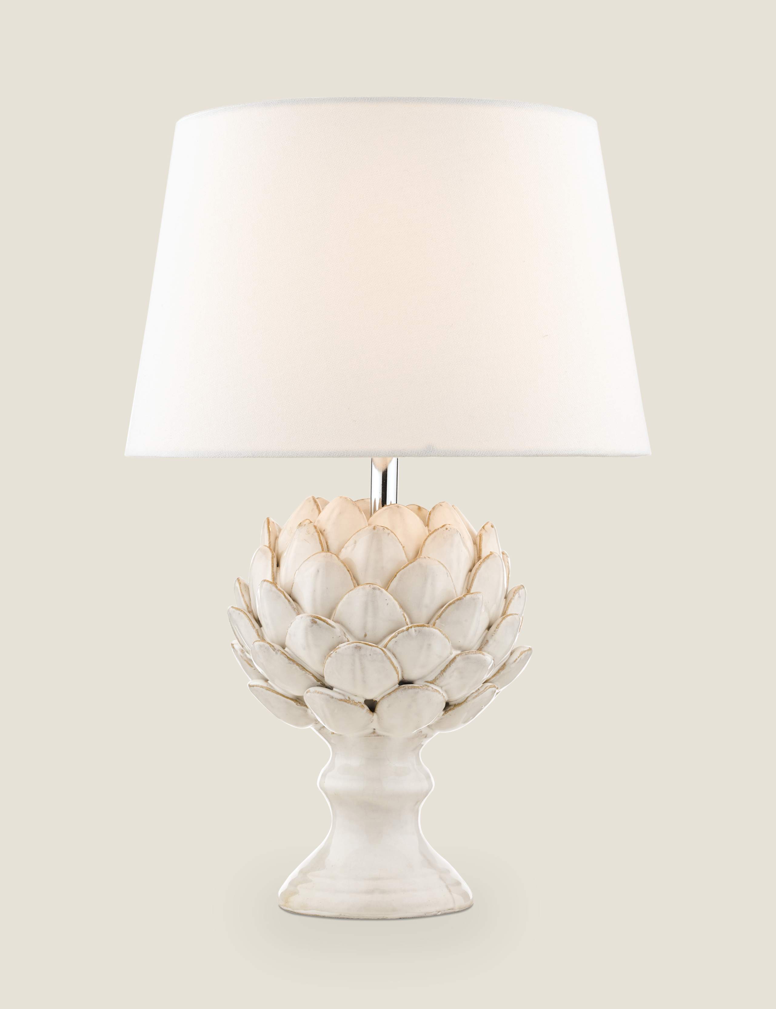 Laura Ashley ceramic artichoke table lamp (British brand)