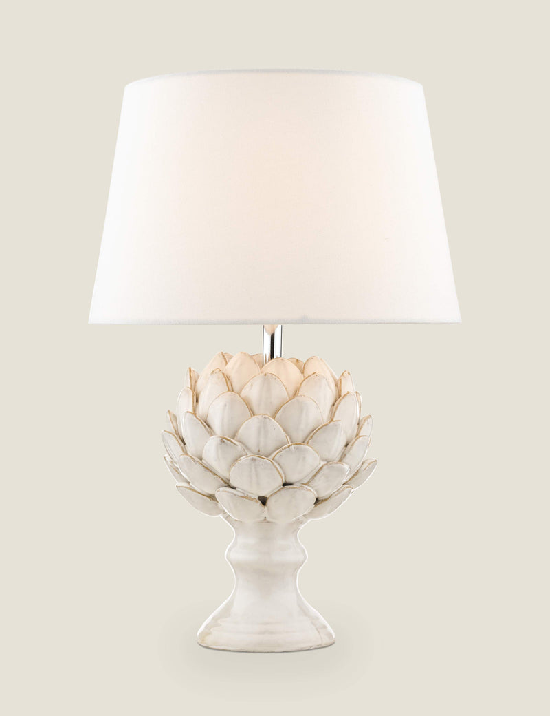 Laura Ashley ceramic artichoke table lamp (British brand)