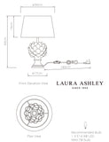 Laura Ashley ceramic artichoke table lamp (British brand)