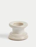 Ceramic dinner candle and tealight holder - British product