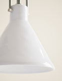 Ceramic mottled cone pendant light 24.5cm - British product