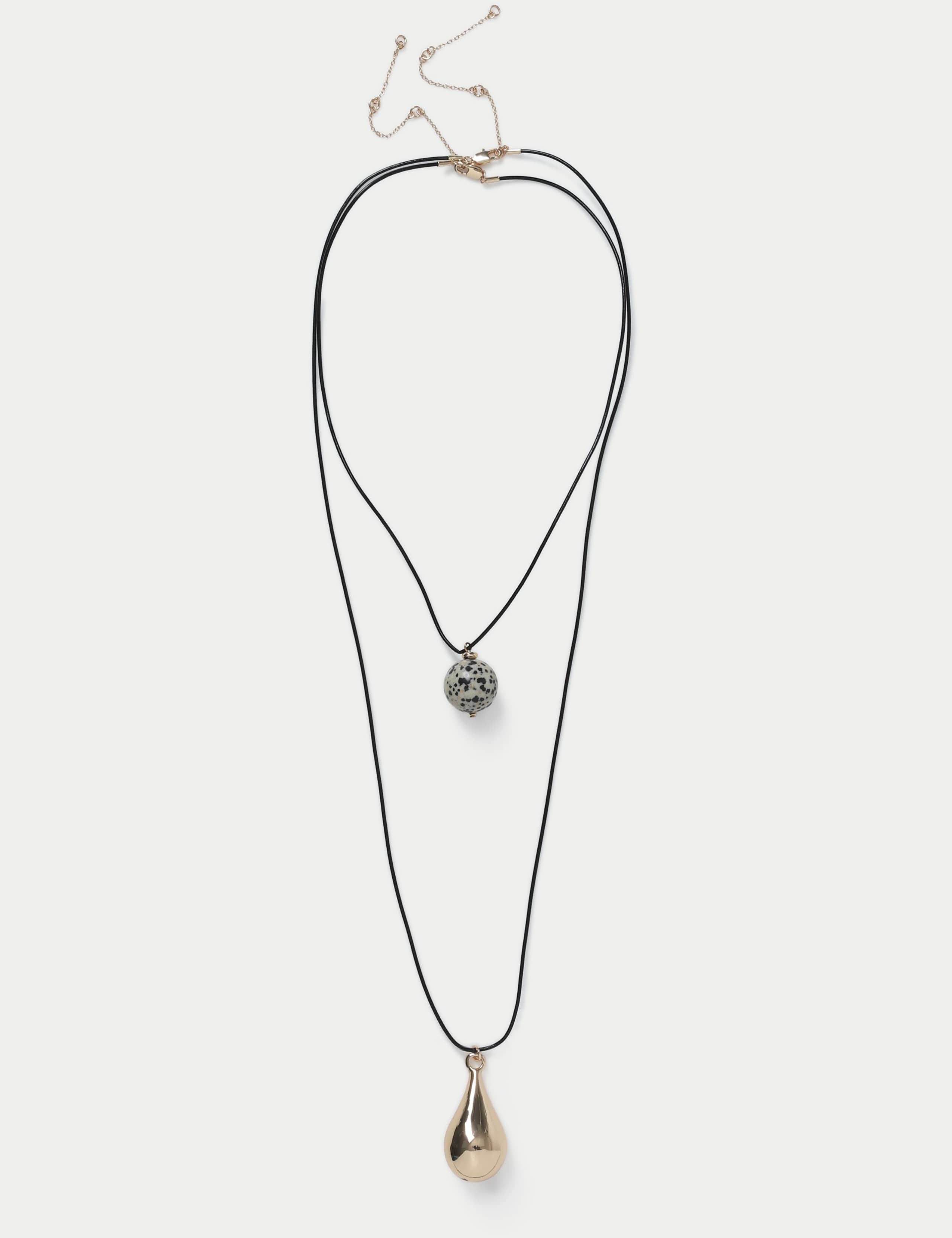 Autograph ceramic multirow long pendant necklace, UK version