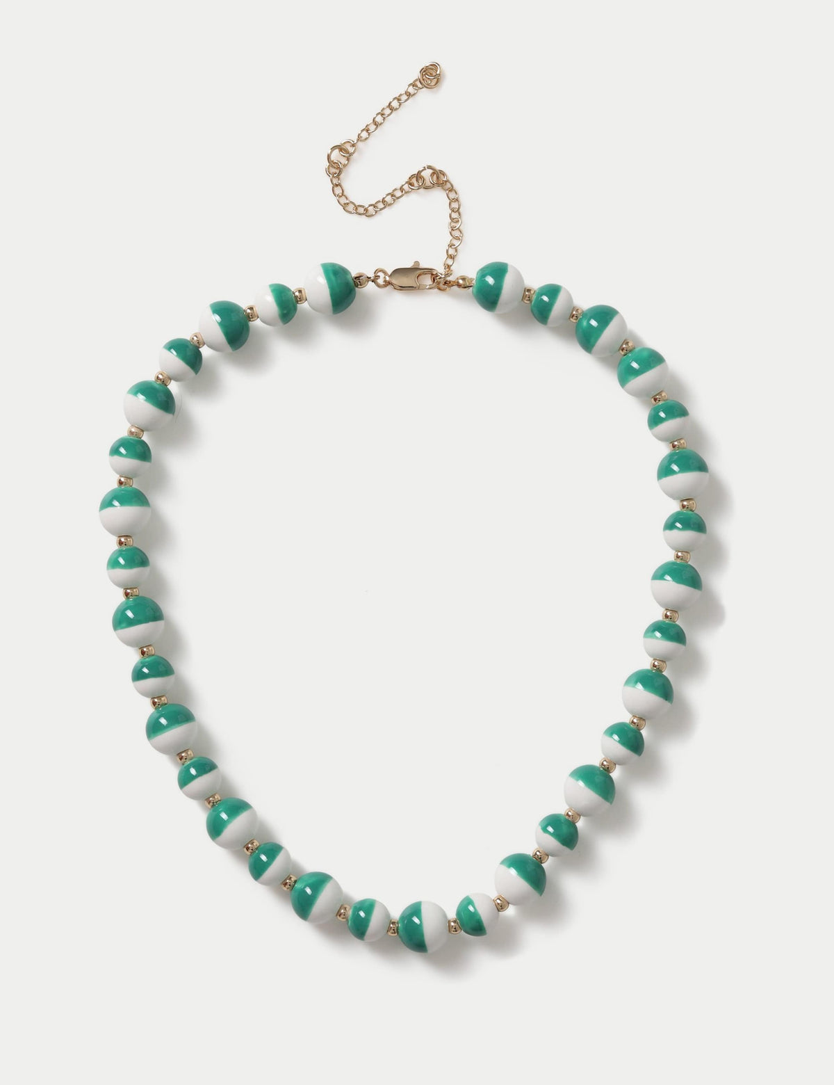 M&S ceramic necklace with clasp fastening, UK version