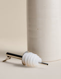 Ceramic oil and vinegar pourer, speckled glaze, 30cm (British brand)
