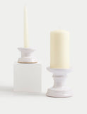 Ceramic pillar candle holder - British product