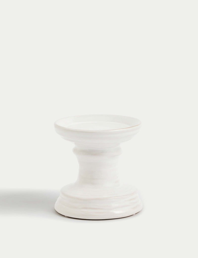 Ceramic pillar candle holder - British product