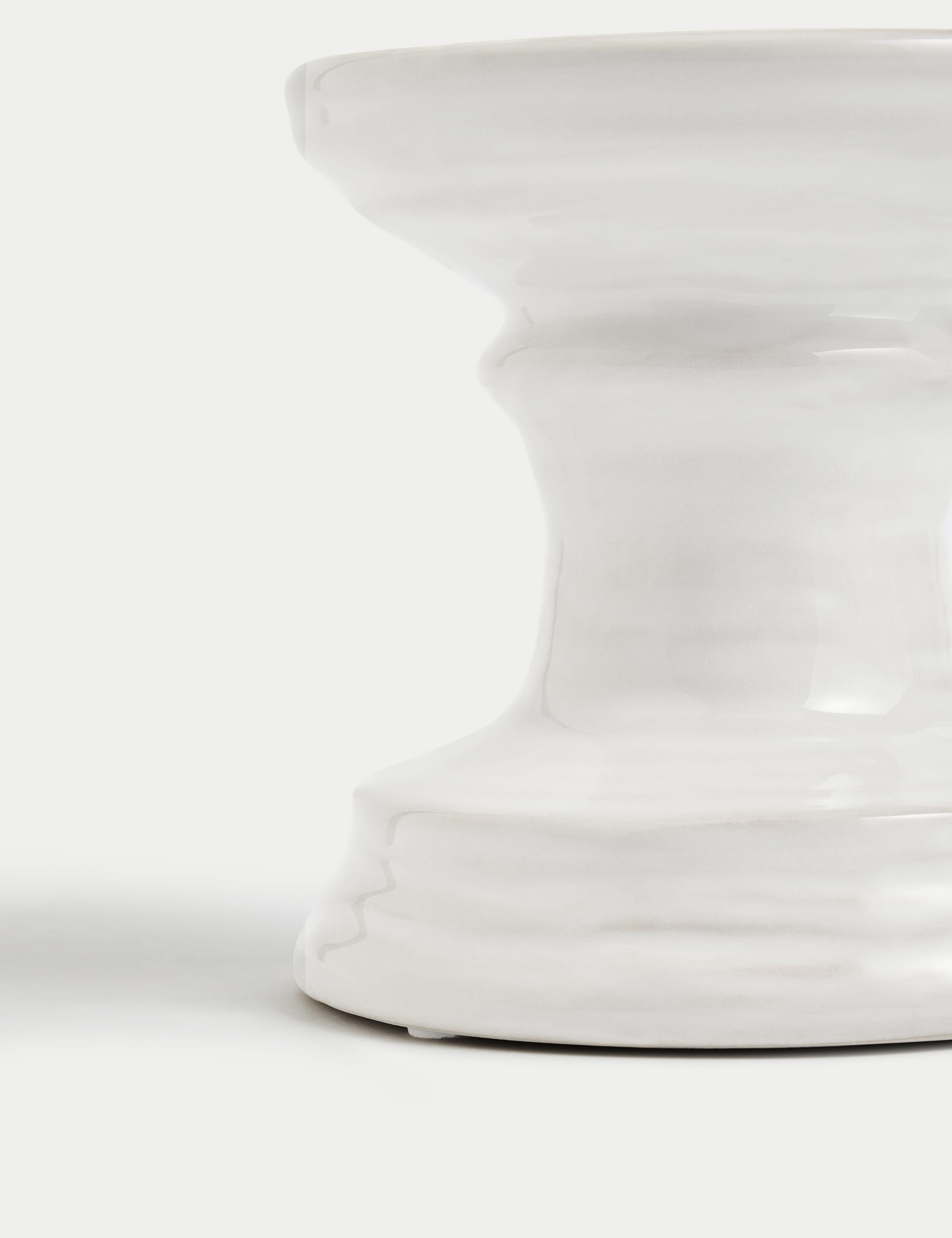 Ceramic pillar candle holder - British product