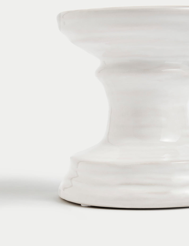 Ceramic pillar candle holder - British product