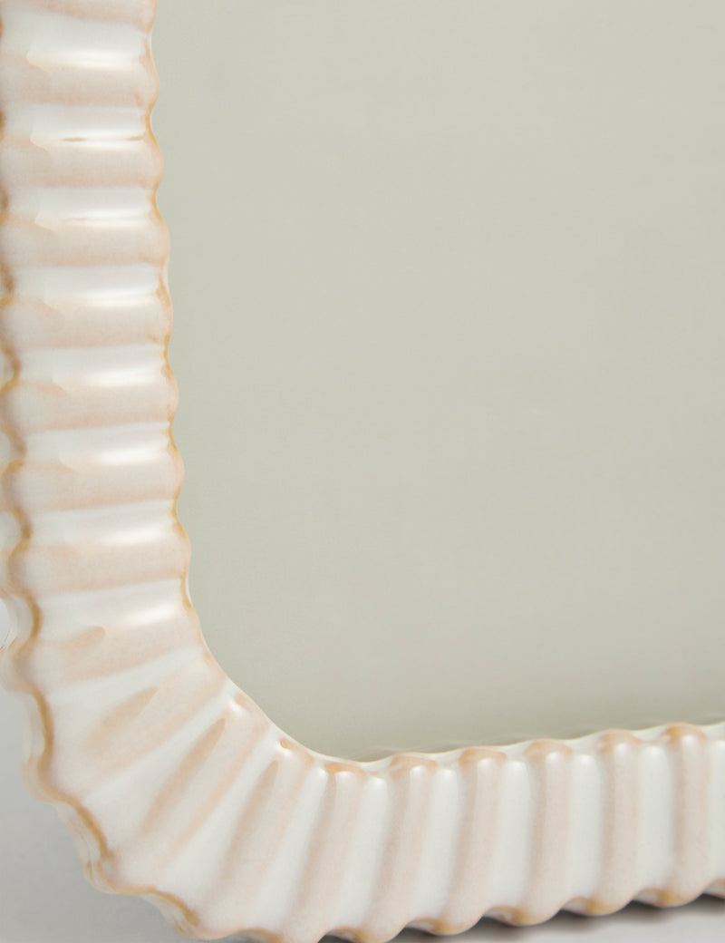 Ceramic ridged photo frame 4x6 inch - British product