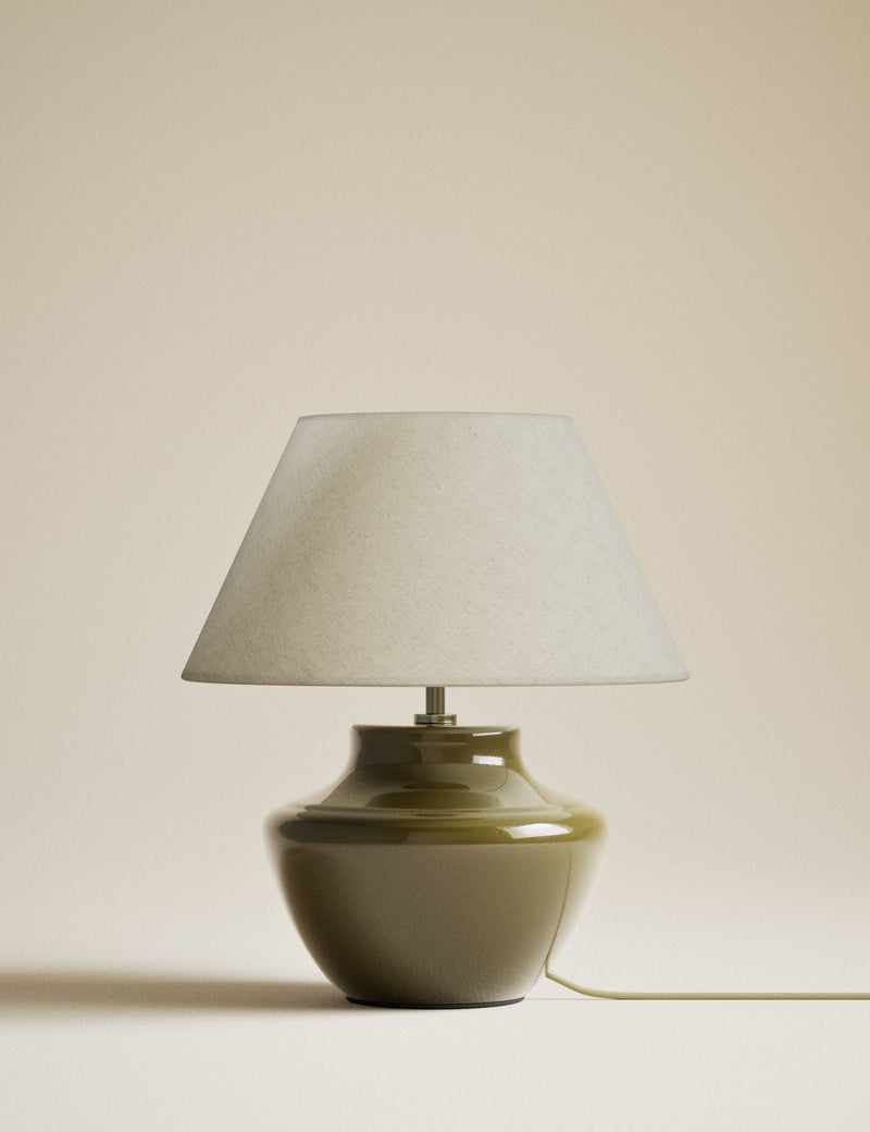 Ceramic urn base table lamp 40 cm high - British product