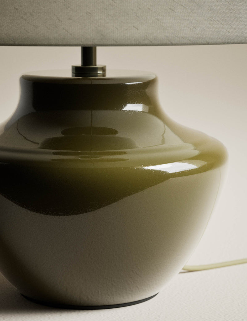 Ceramic urn base table lamp 40 cm high - British product