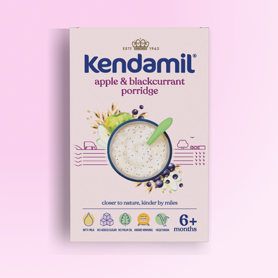 kendamil Kendamil 7-Pack Apple and Blackcurrant Baby Porridge (6+ Months)- Buy online at McGrocer