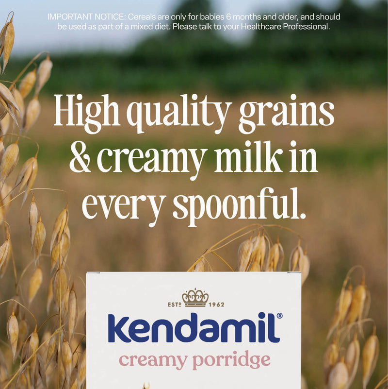 Kendamil creamy oat baby porridge 7-pack, imported from the UK