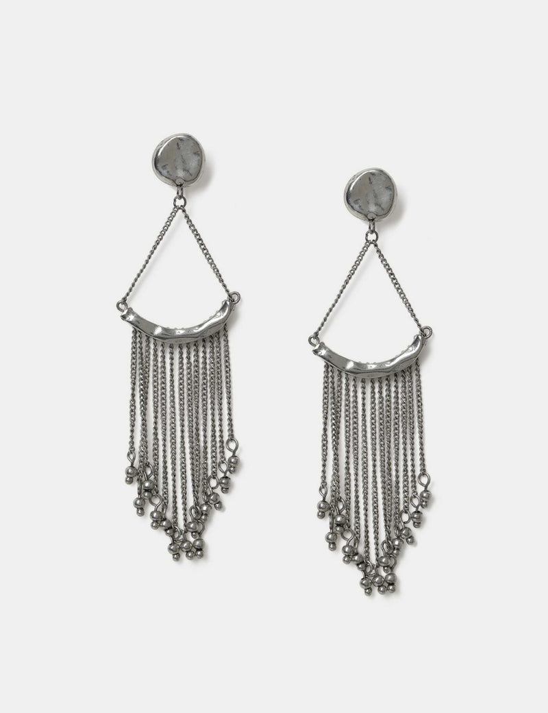 M&S chain fringe drop earring 115 mm stud width, UK version