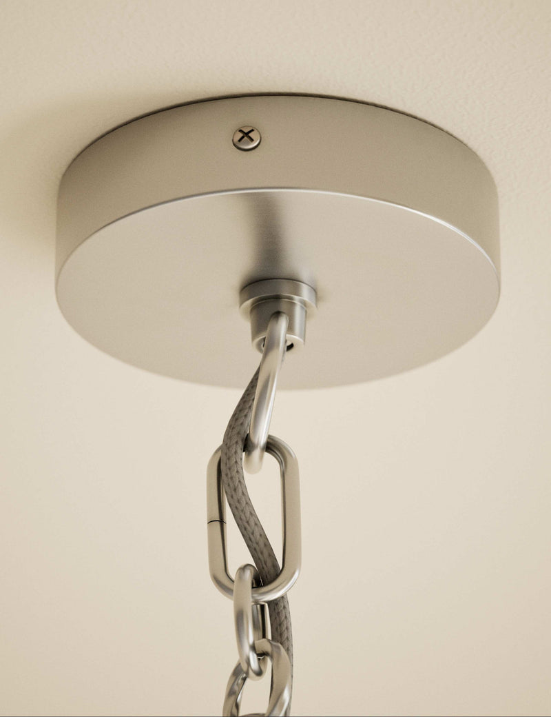 Chain lighting cable kit with metal chain and ceiling fitting (British brand)