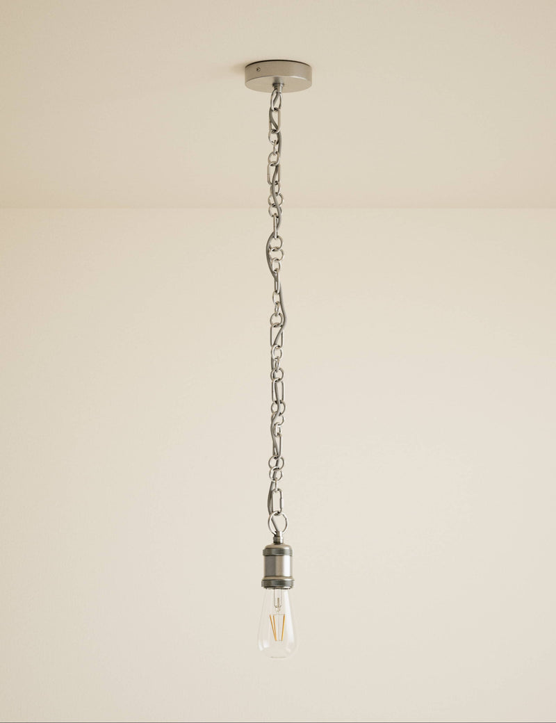 Chain lighting cable kit with metal chain and ceiling fitting (British brand)
