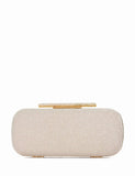 Dune London chain strap clutch bag with gold tone diamante clasp, UK version