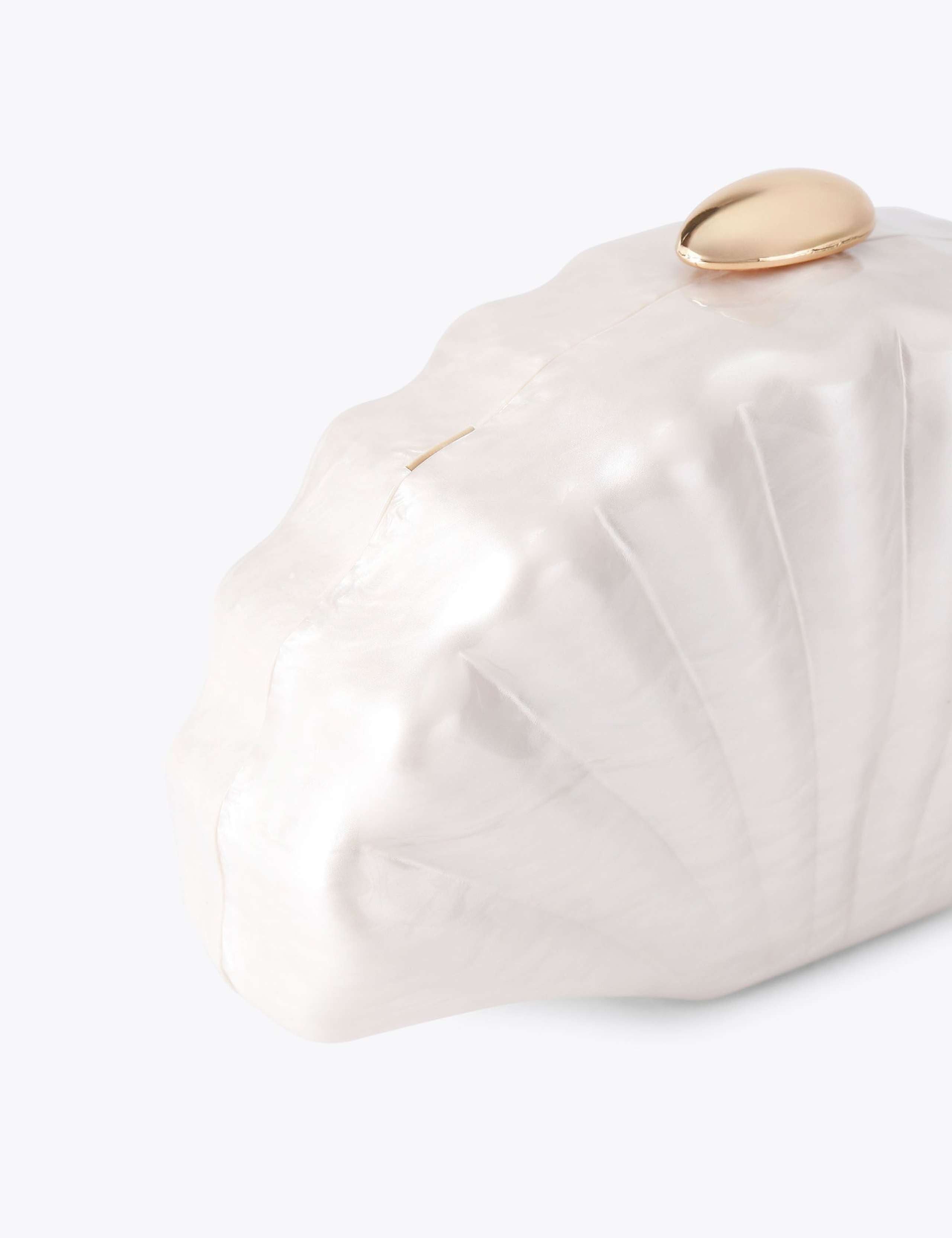 Carvela chain strap seashell clutch bag, UK version
