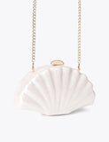 Carvela chain strap seashell clutch bag, UK version
