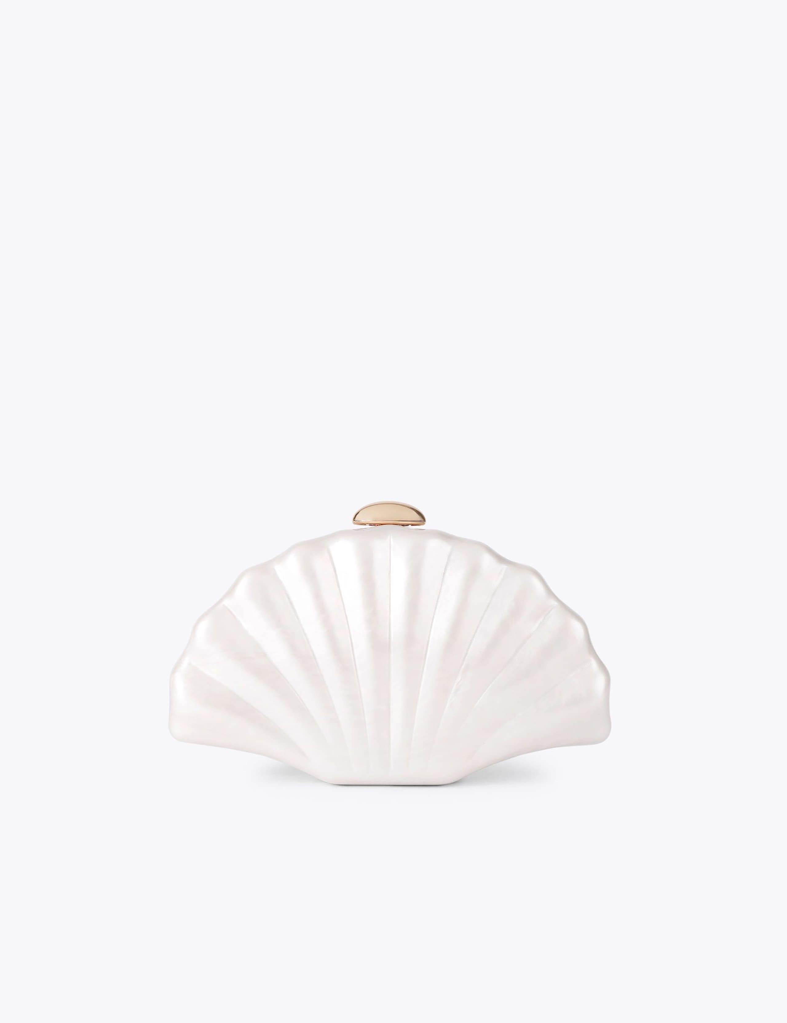 Carvela chain strap seashell clutch bag, UK version