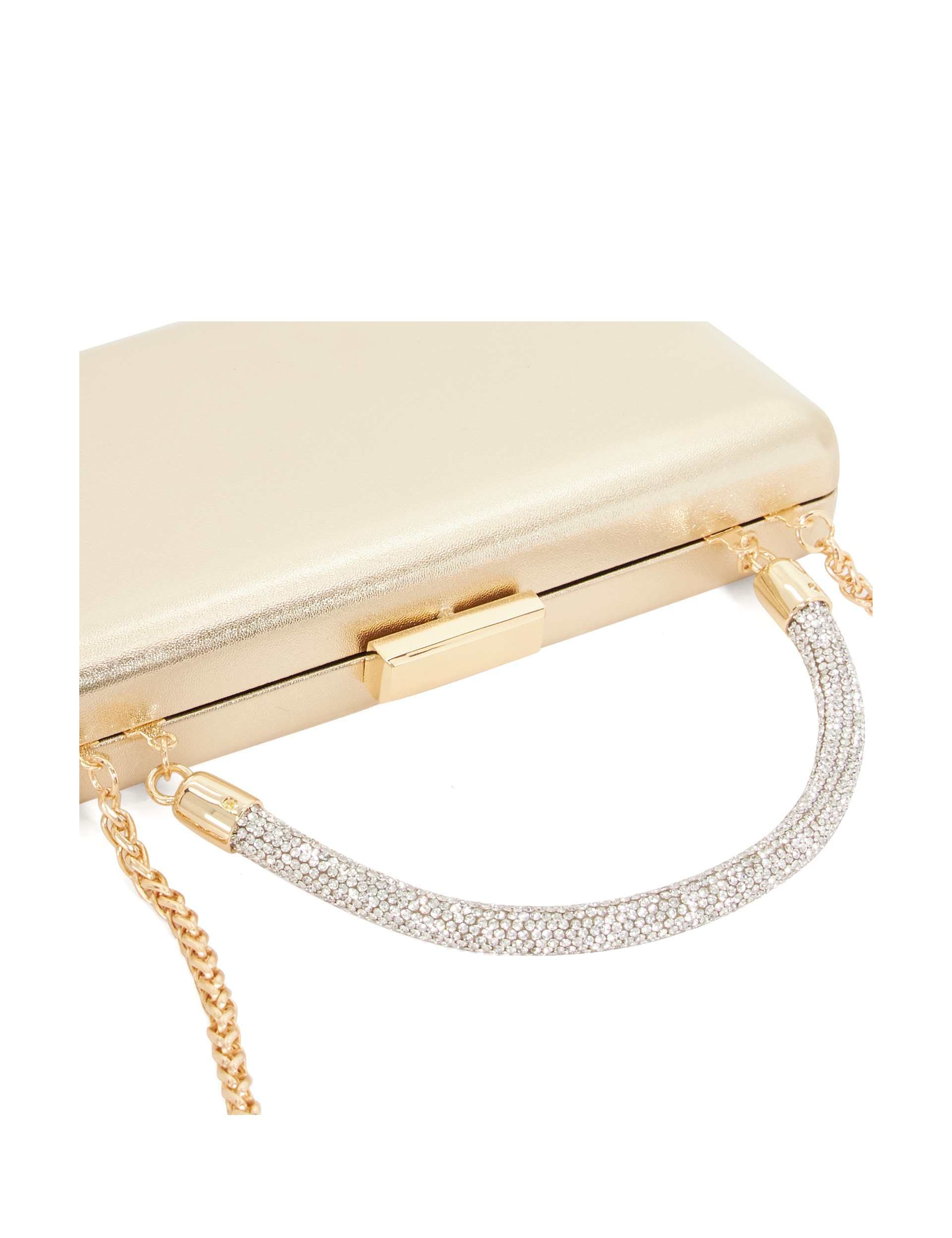 Dune London chain strap top handle clutch bag - British product