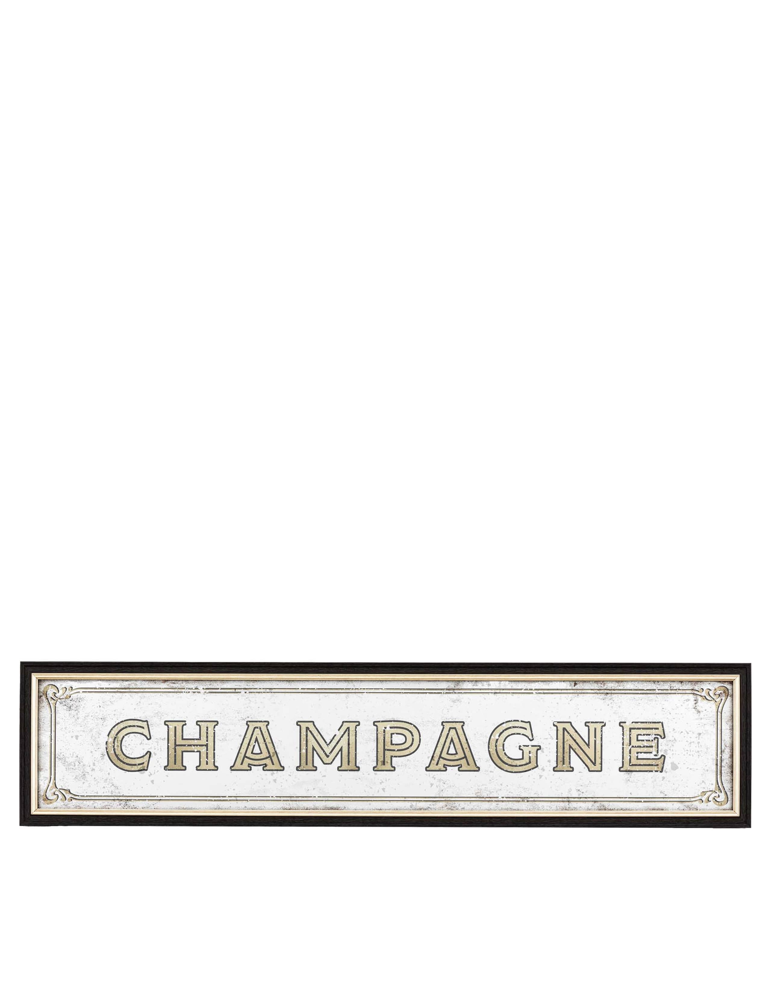 Champagne extra large rectangular wall mirror - British product