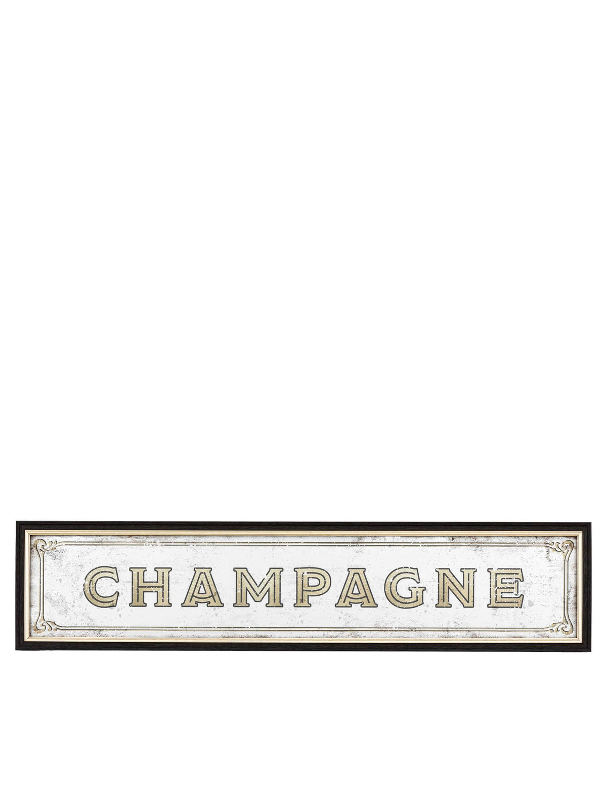 Champagne extra large rectangular wall mirror - British product