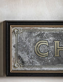Champagne extra large rectangular wall mirror - British product