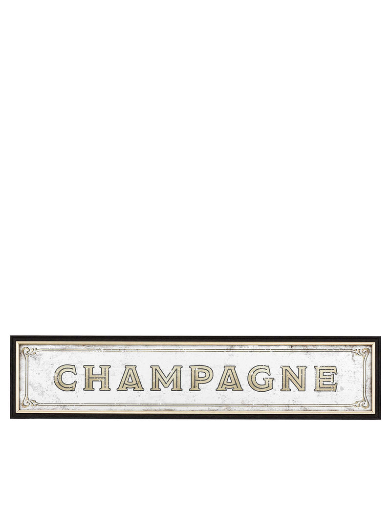 Champagne extra large rectangular wall mirror - British product