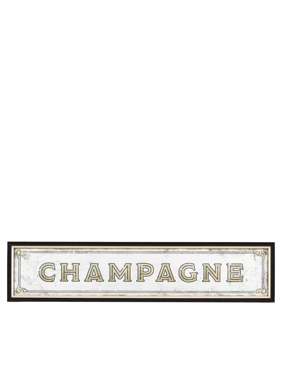 Champagne extra large rectangular wall mirror - British product