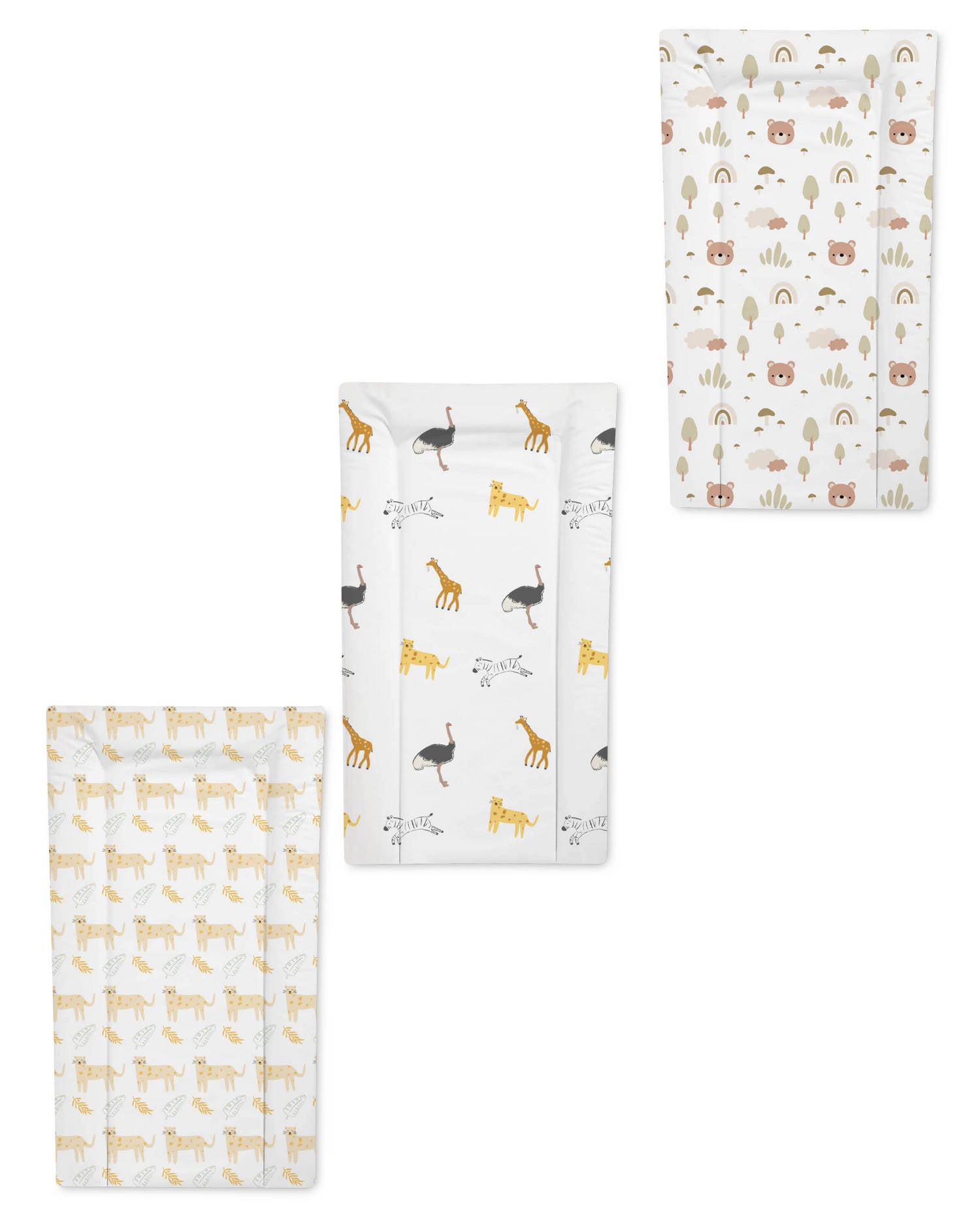 Padded baby changing mat with wipe-clean surface (British brand)