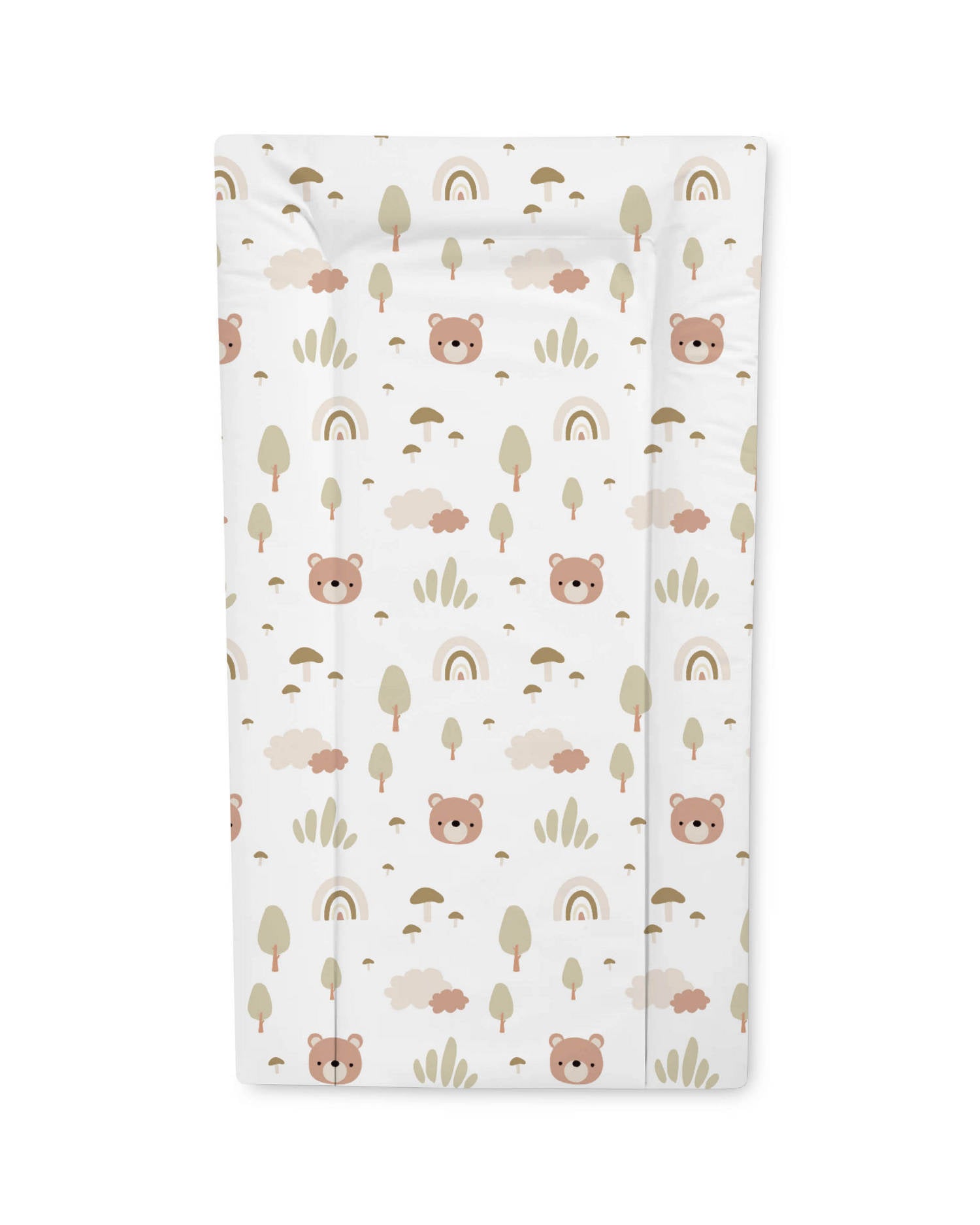 Padded baby changing mat with wipe-clean surface (British brand)
