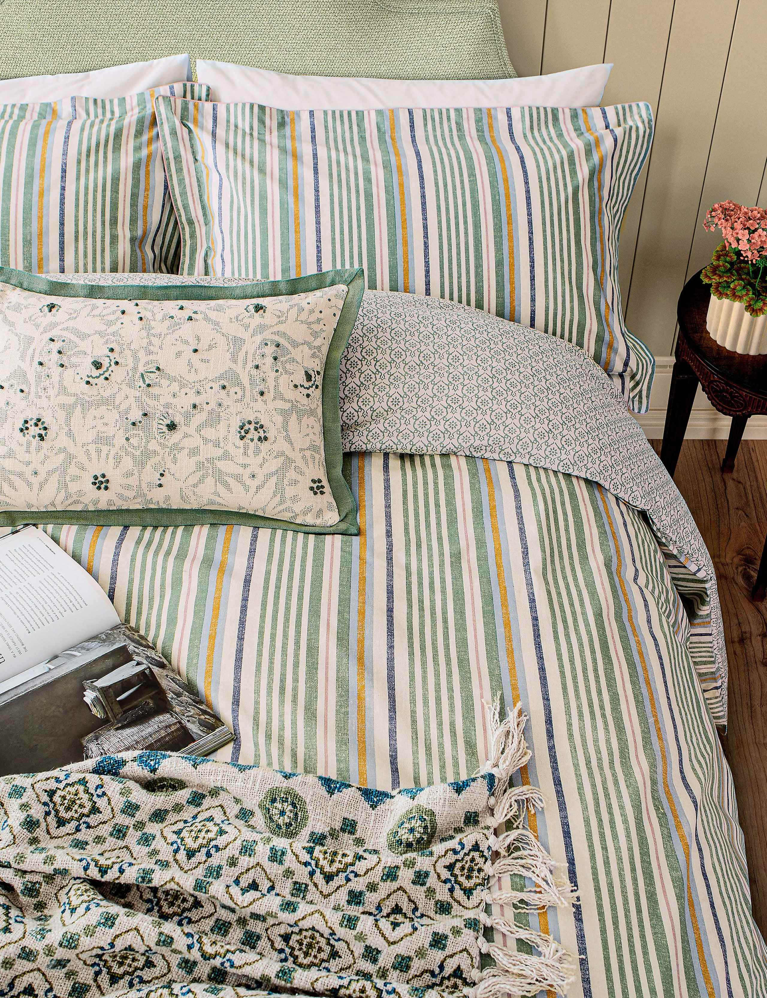 Charleston stripe bedding set cotton - British product