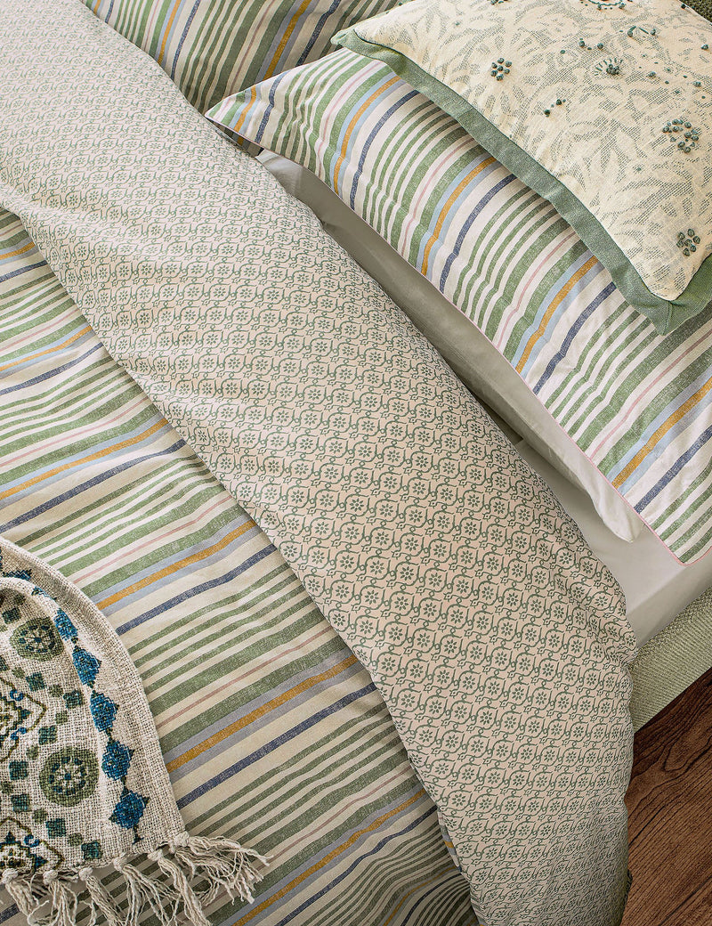 Charleston stripe bedding set cotton - British product