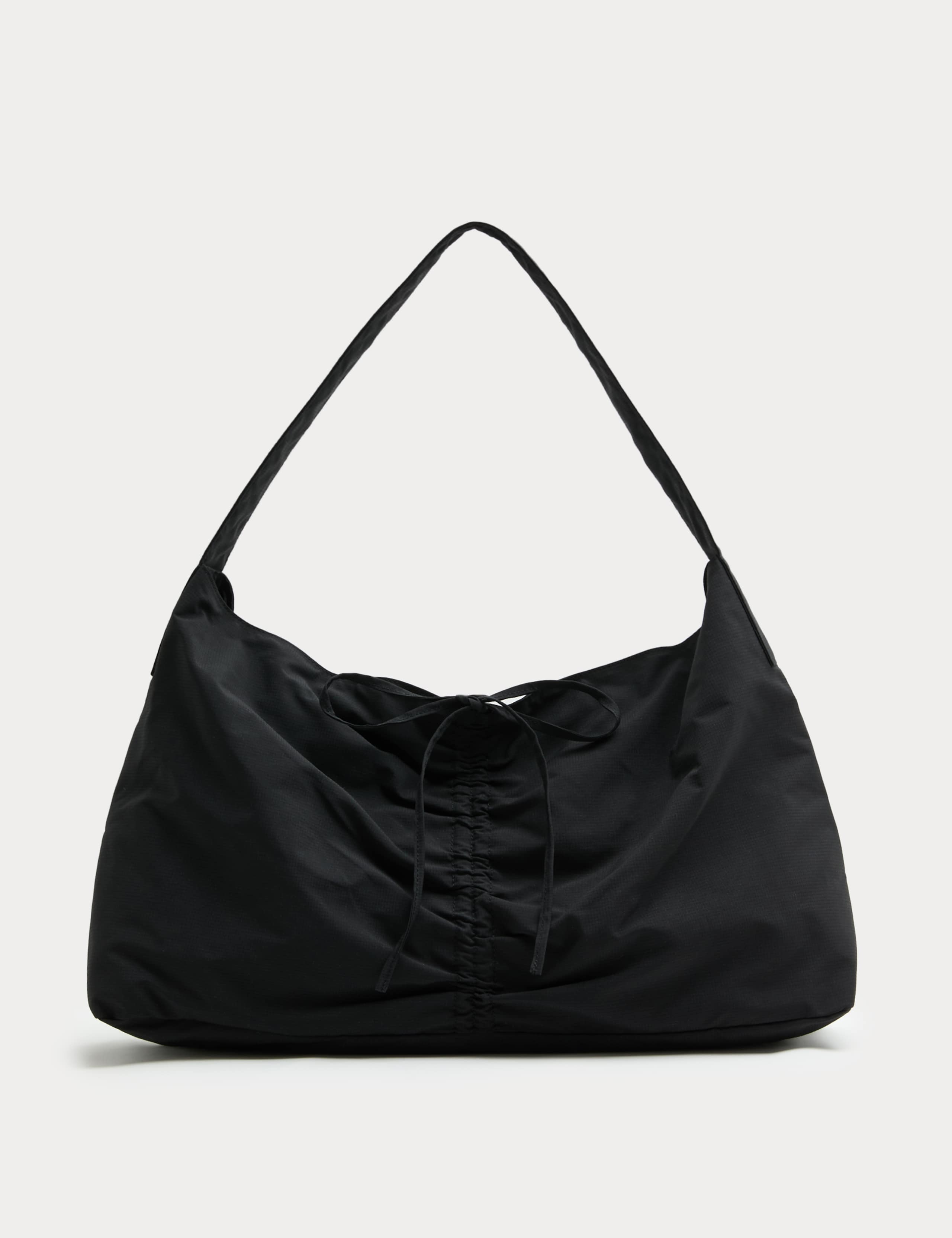 M&S checked ruched tie shoulder bag (British brand)