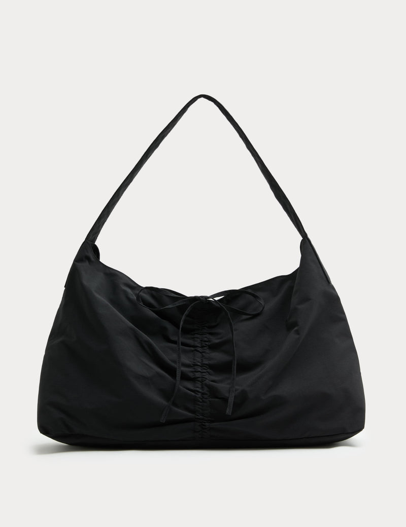 M&S checked ruched tie shoulder bag (British brand)