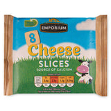 Cheese slices 8 pack, individually wrapped processed cheese - British product